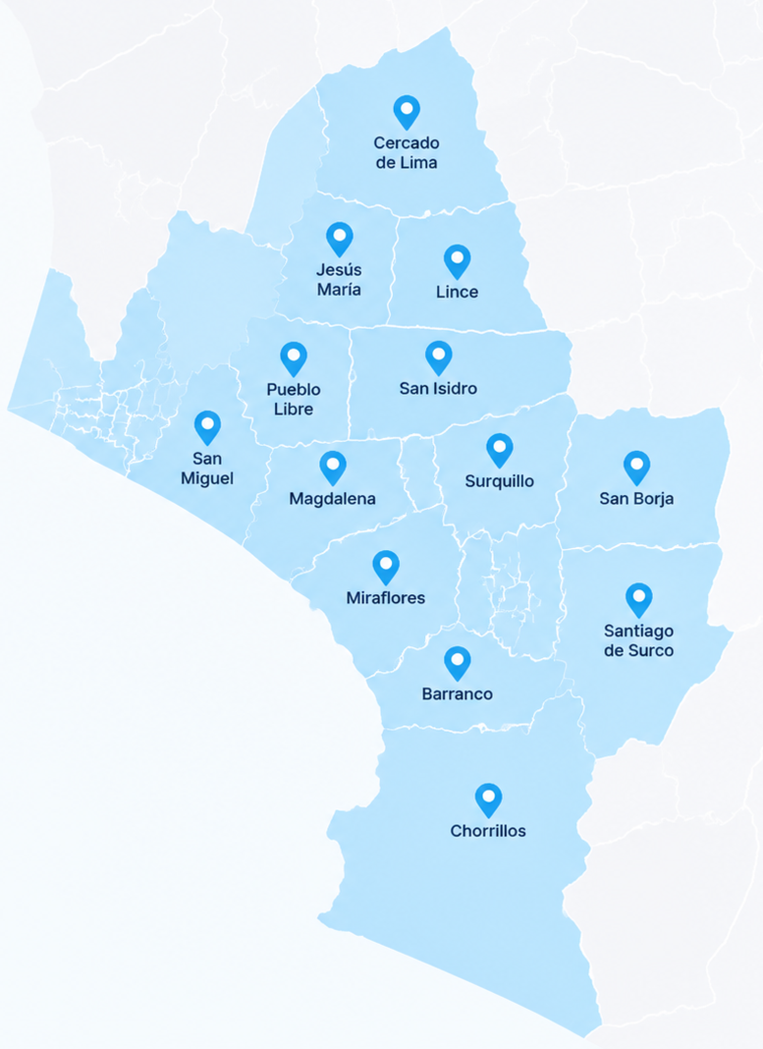 Mapa de Distritos